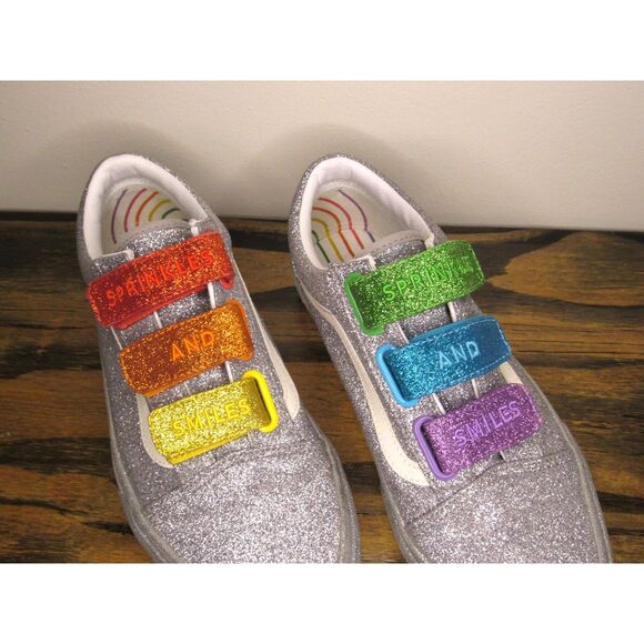 Vans Old X Flour Shop by Amirah Kassem Sprinkle and Smiles Glitter Shoes - Picture 3 of 12